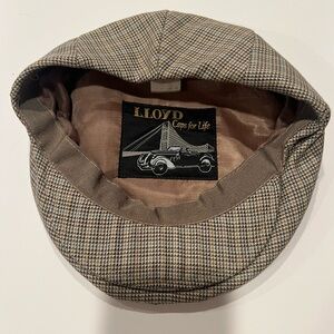 Lloyd Men's ‘Caps for Life’ Classic Vintage Plaid Tweed/Houndstooth Flat Cap